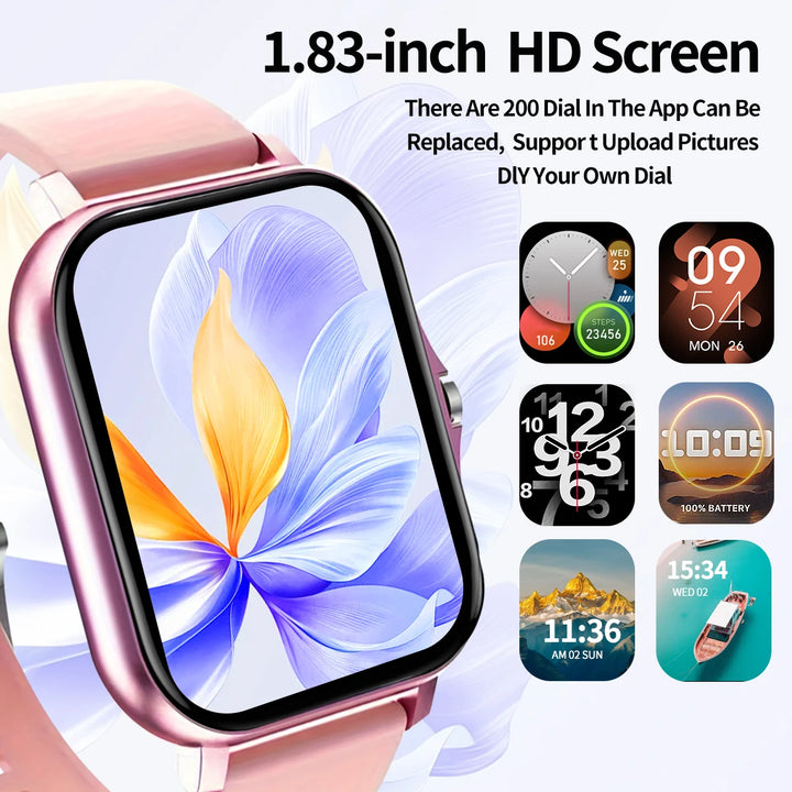 Outdoor sports smartwatch, wireless calling, information reminder, men's and women's multifunctional sports watch
