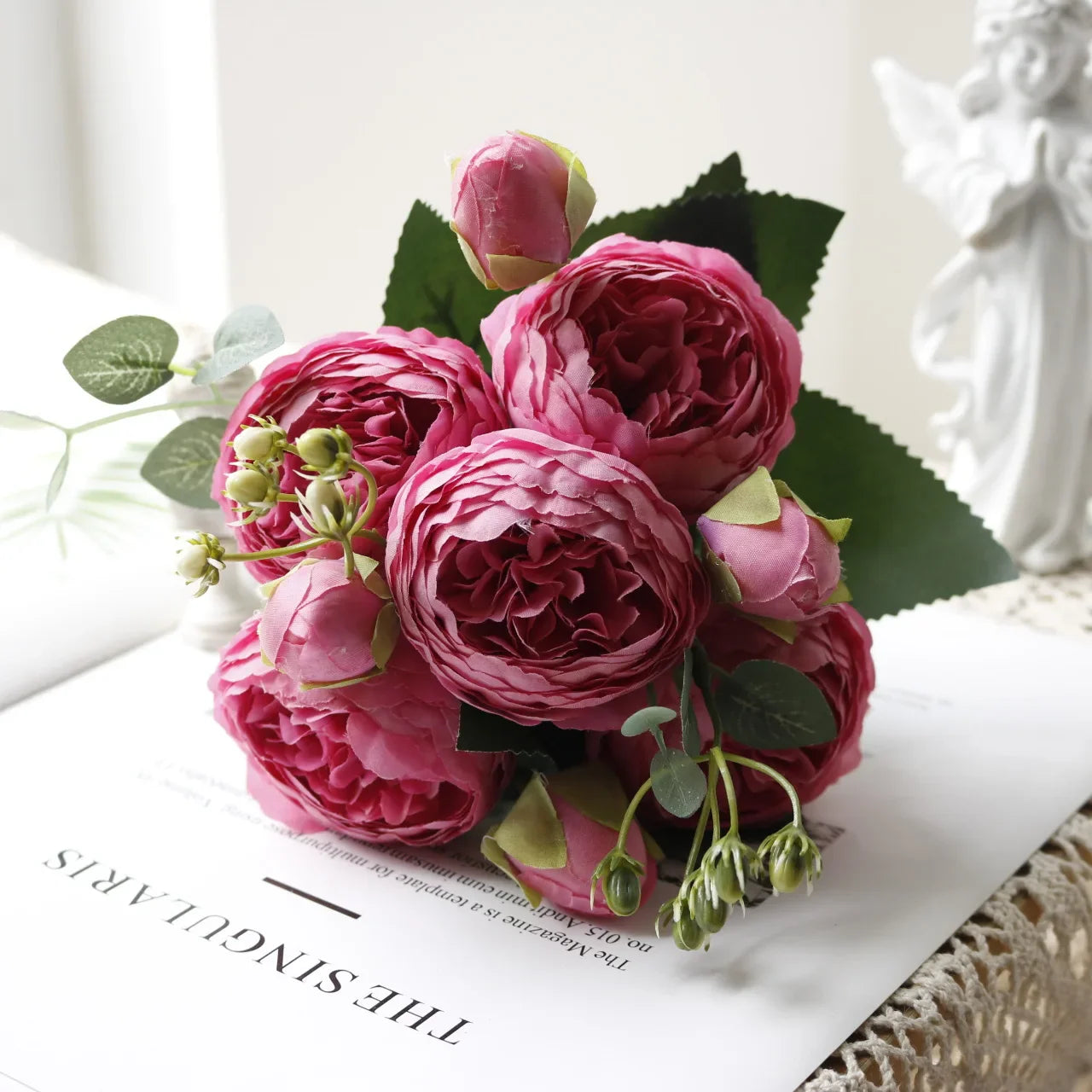 Artificial Peony Rose Bouquet