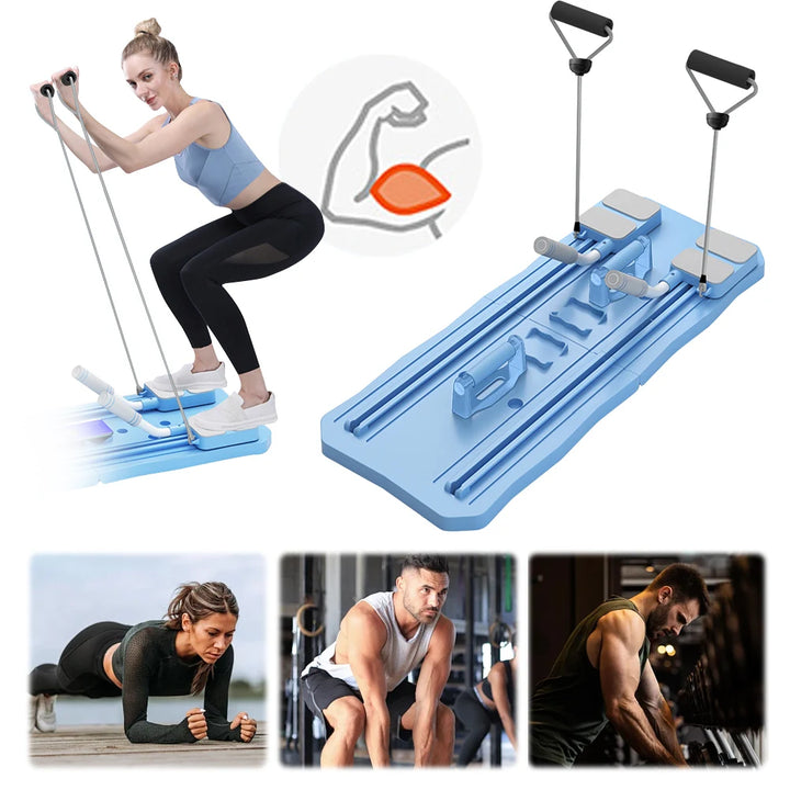 Multifunctional Fitness Board Abdominal Board Non Slip Workout Board Foldable Push Up Board Home Gym Equipment