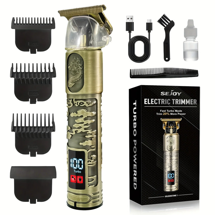 Sejoy Hair Clippers for Men Professional Cordless Barber Clippers for Hair Cutting Machine Rechargeable Beard Trimmer