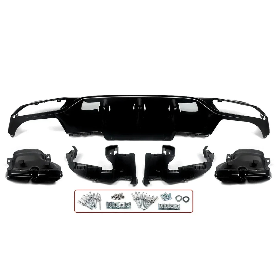 AMG Style Rear Diffuser With Exhaust Tip for Mercedes-Benz E-Class W213 2016-2020