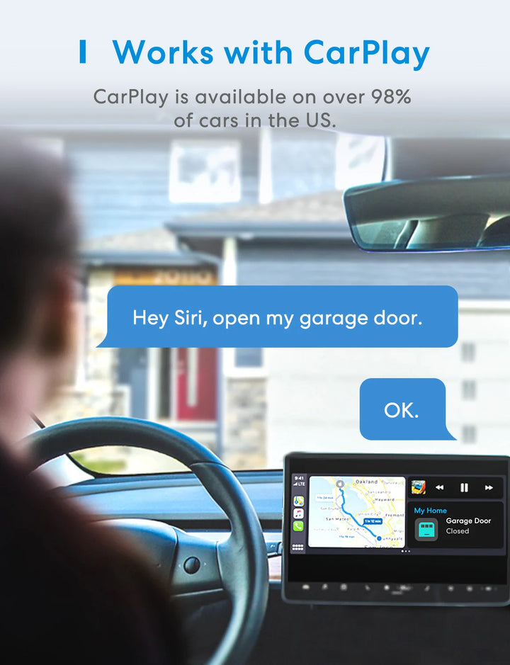 Meross HomeKit Smart WiFi Garage Door Opener WiFi Sensors Controller Remote Control Support Alexa Google Assistant SmartThings