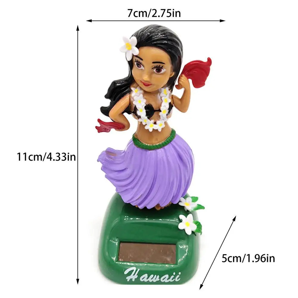 HulaGirl Dashboard Doll HulaGirl Dashboard Hawaii Dancing Girl Car Dashboard Decorations Solar Dancing Figure Toy