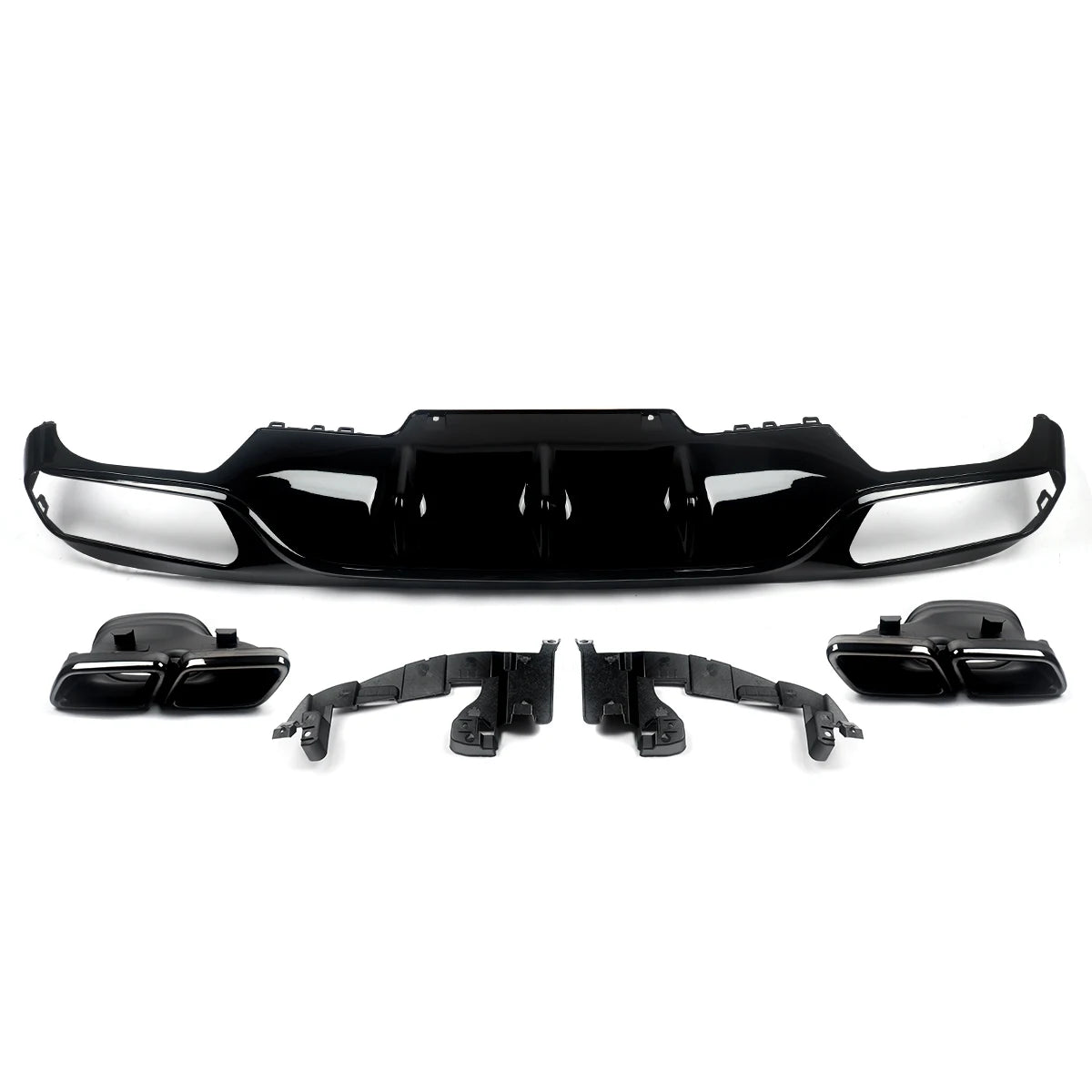 AMG Style Rear Diffuser With Exhaust Tip for Mercedes-Benz E-Class W213 2016-2020