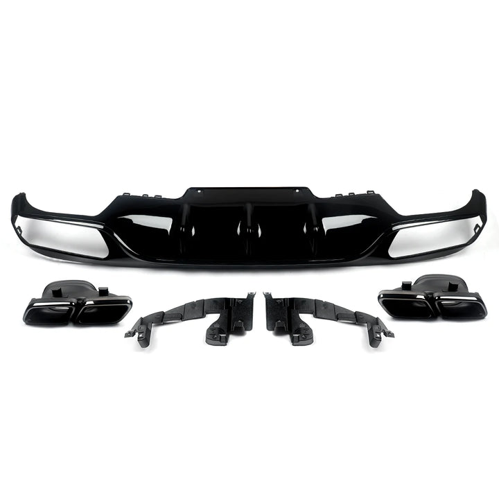 AMG Style Rear Diffuser With Exhaust Tip for Mercedes-Benz E-Class W213 2016-2020