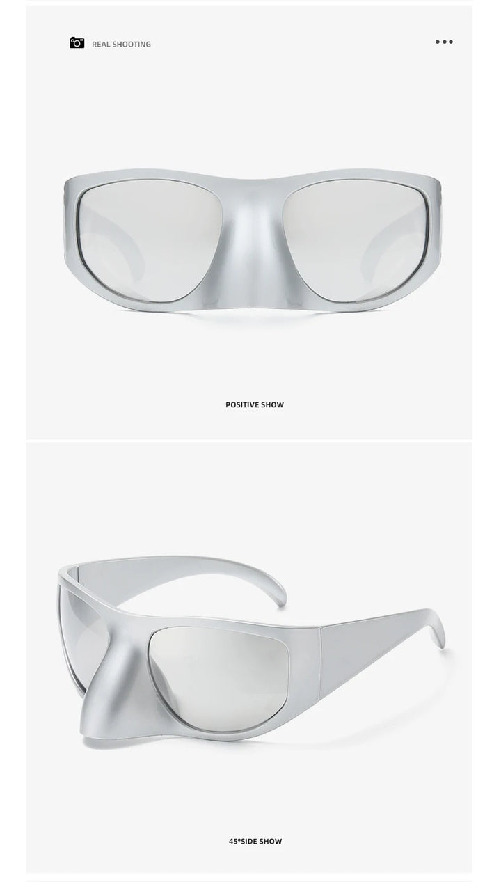 Y2K Oversized Luxury Brand Designer Nose Masked Sunglasses 2000'S  Suglasses Women 2023 Lentes De Sol Para Mujeres