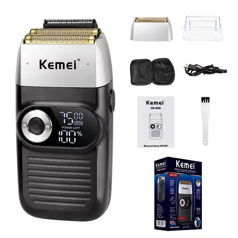 Kemei KM-2290 KM-1113 KM-2026 professional Electric hair clipper kit Men's Shaver Cordless Barber Hair Trimmer USB beard Razor