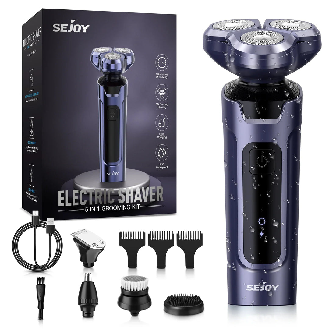 Sejoy Electric Hair Clipper for Men  5 in 1 Electric Nose Hair Trimmer Professional Cutting Machine Rechargalbe