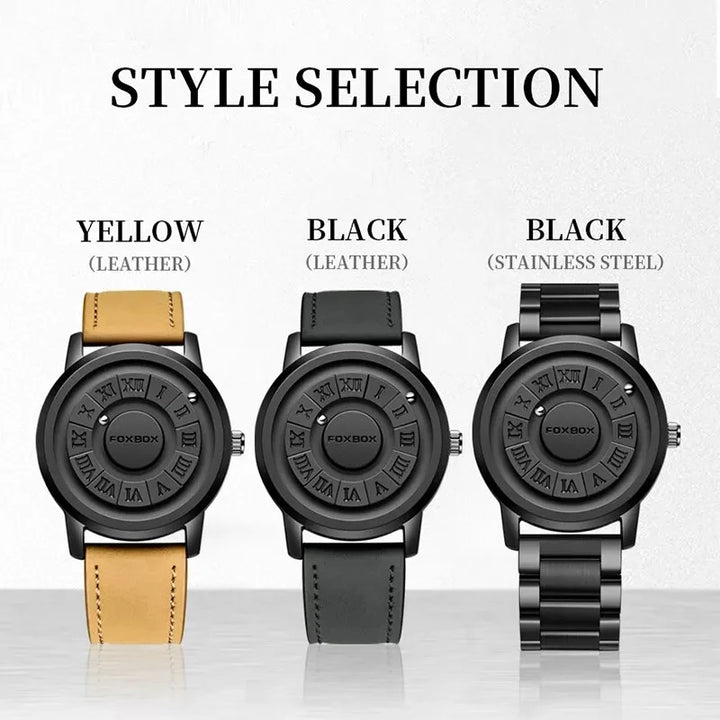 FOXBOX Military Waterproof Watch For Men LIGE Luxury Crolling Pointer Magnetic Force Watch Men Fashion Sport Quartz Chronograph