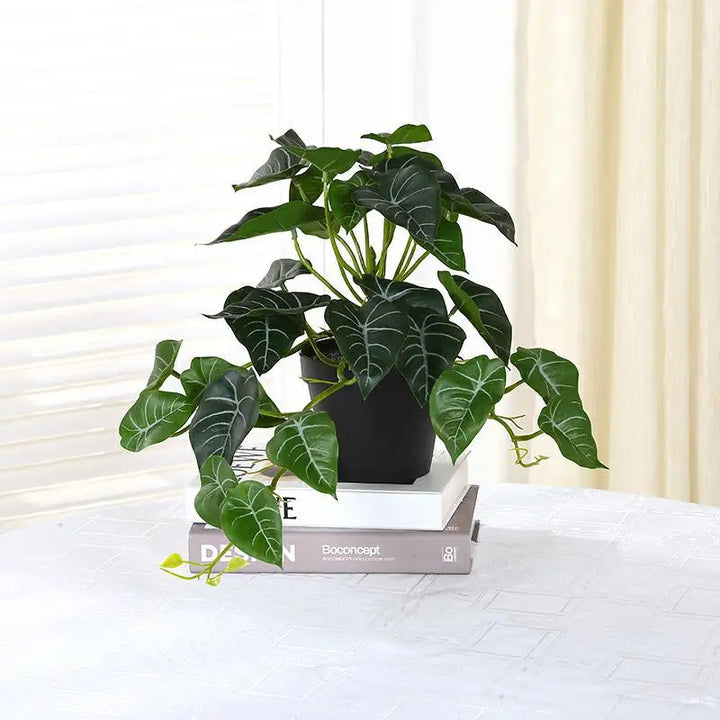 Artificial Turtle Palm Leaf for Décor