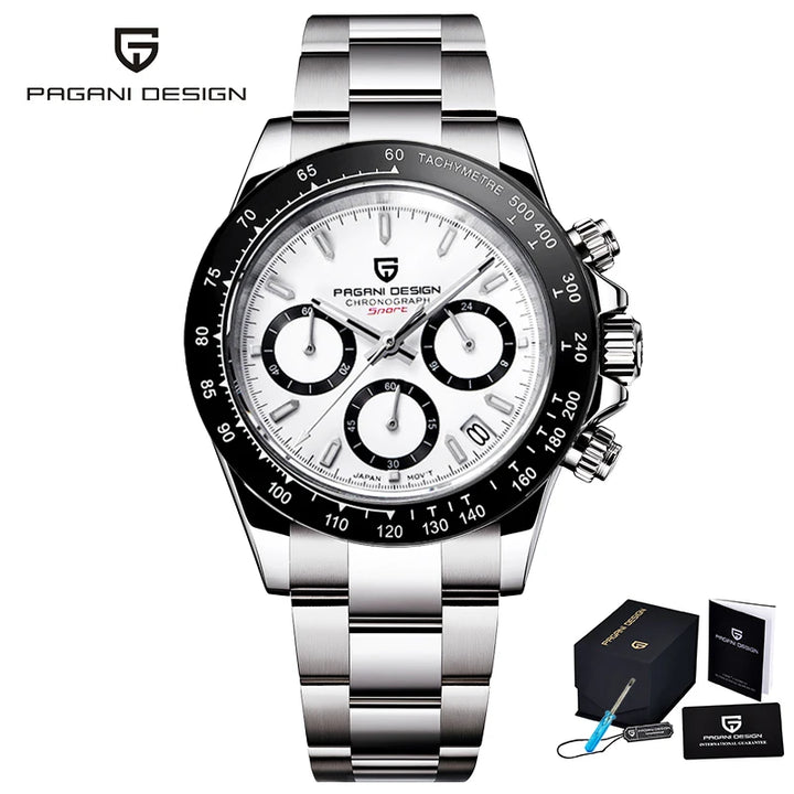 PAGANI DESIGN New 2024 Quartz Men's Watches Business Watch Mens Watches Top Brand Luxury Watch Men Chronograph VK63 Waterproof