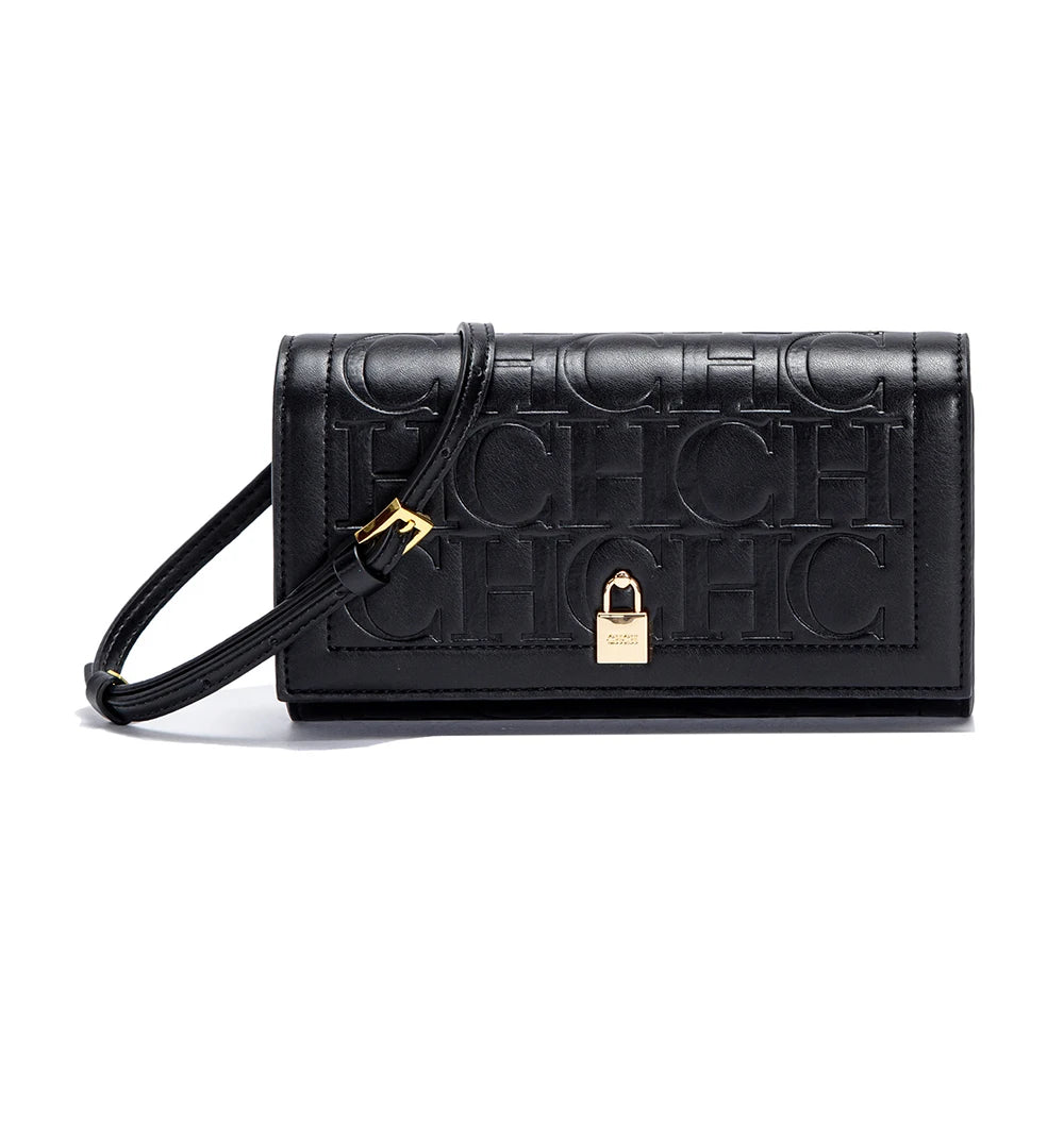 CHCH Women's Shoulder Bag 2024 Brand New Flip Letter Embossed Crossbody Bag