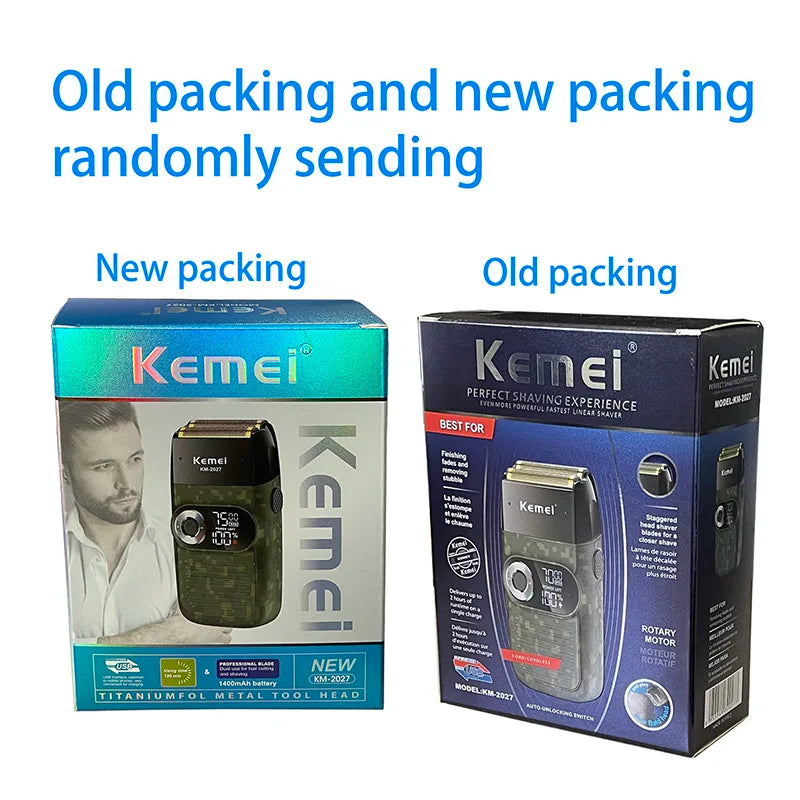 Kemei Electric Shaver Men Rechargeable Beard Shaver Electric Razor Floating Barber Hair Trimmer Face Care Shaving Machine