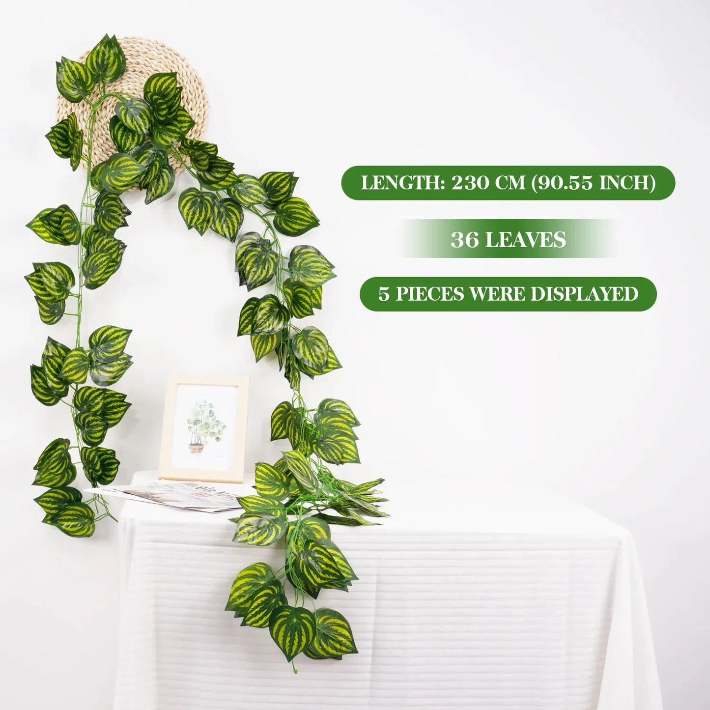 Artificial Garland Silk Wall Plant Home