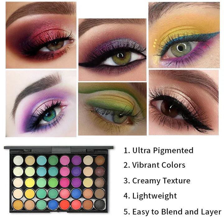 40-Color Earth Tone Eyeshadow