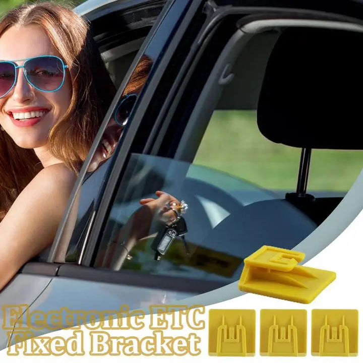 Windshield Toll Pass Clip Removable Car Toll Pass Clip Holder For Windshield Electronic Toll Pass Support Women Men Enjoy Riding
