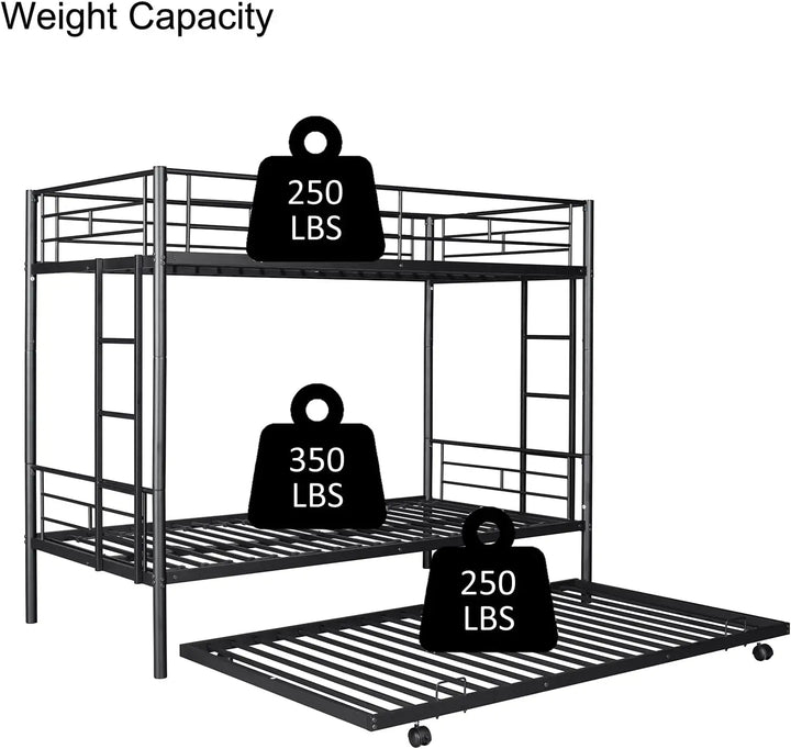 Twin Over Twin Bunk Bed Trundle