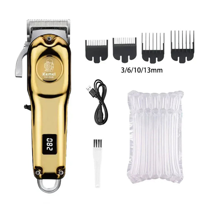 Kemei KM-2628 KM-678 KM-2024 Professional Electric Hair Clippers Beard Clipper Rechargeable Men's Shaver Hair Trimmer Kit