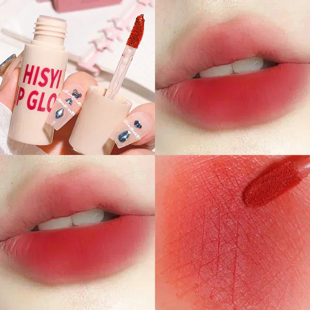 6-Color Matte Velvet Lip Glaze