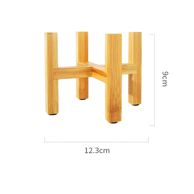 Small Durable Wooden Plant Stand