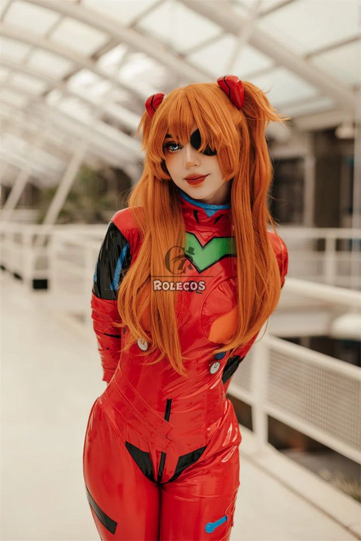 ROLECOS EVA Asuka Langley Soryu Cosplay Costume Asuka Langley Soryu EVAc