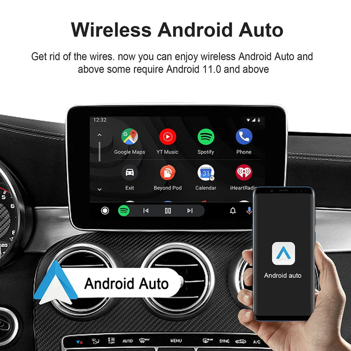 Android 13 Carplay AI Box Wireless Carplay Android Auto WiFi Support Netflix Youtube For Nissan VW Toyota Mazda Hyundai Ford MG