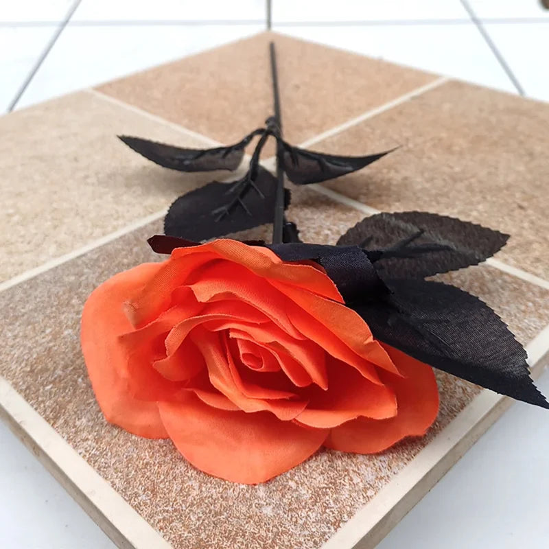 Artificial Black Rose Heads
