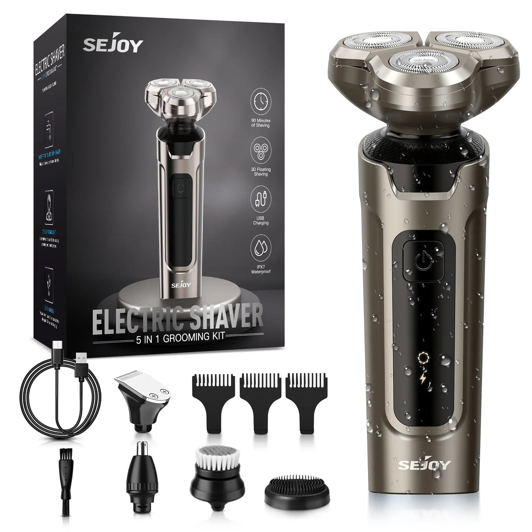 Sejoy Electric Hair Clipper for Men  5 in 1 Electric Nose Hair Trimmer Professional Cutting Machine Rechargalbe