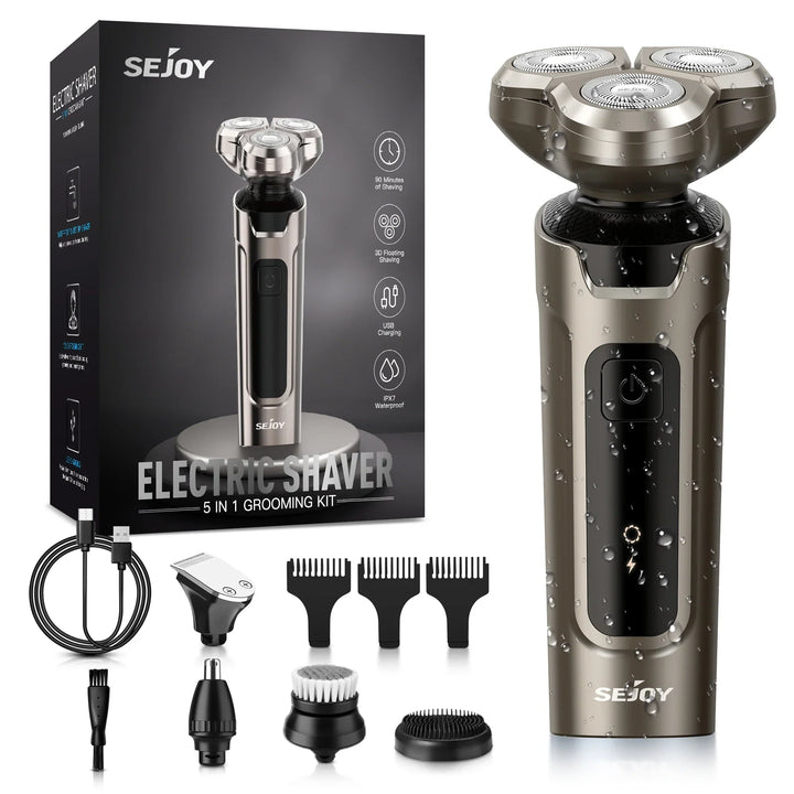Sejoy Electric Hair Clipper for Men  5 in 1 Electric Nose Hair Trimmer Professional Cutting Machine Rechargalbe