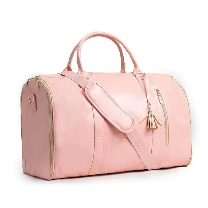 Buylor 2pcs Bags Foldable Suit Bag Large Capacity Travel Duffle Bag Waterproof Women Handbag Outdoor Fitness Bag With Shoe pouch