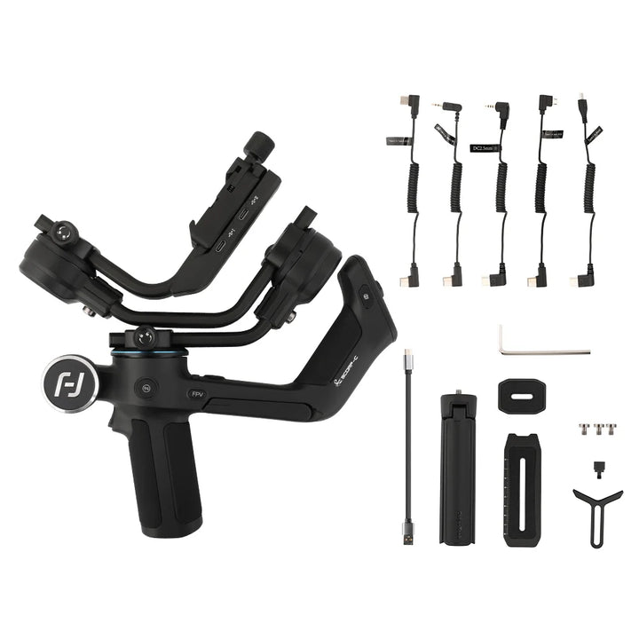 FeiyuTech Official Feiyu SCORP Series SCORP-C Handheld Gimbal 3-Axis Stabilizer Handle Grip for DSLR Camera Sony/Canon