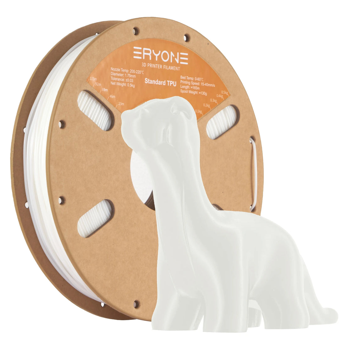 Eryone Flexible TPU Filament 1.75mm 3D Printing TPU Filament for 3D Printer 1 Spool 0.5kg New Arrival Fast Shipping