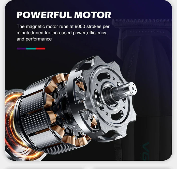 VGR Hair Clipper Professional Hair Trimmer 9000 RPM Barber Hair Cutting Machine Digital Display Haircut Clipper for Men V-003