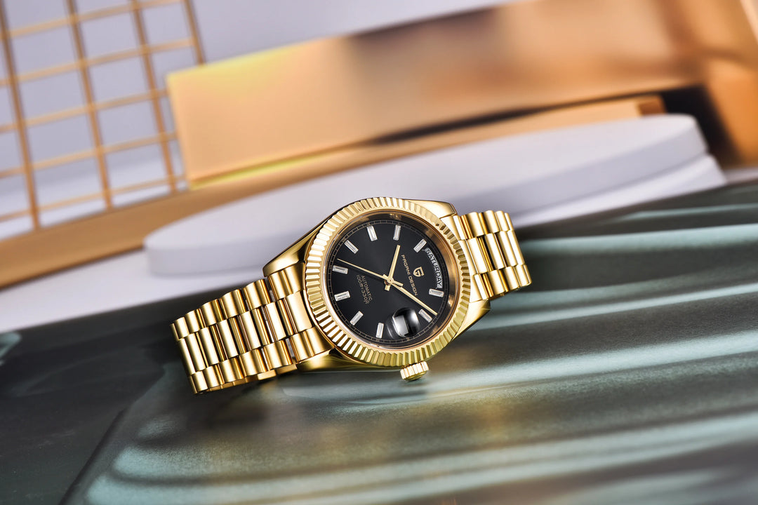 2024 New PAGANI DESIGN Rose Gold DD40 Luxury Automatic Watch Men Mechanical Wrist Watches Men Japan NH36A AR Sapphire crystal