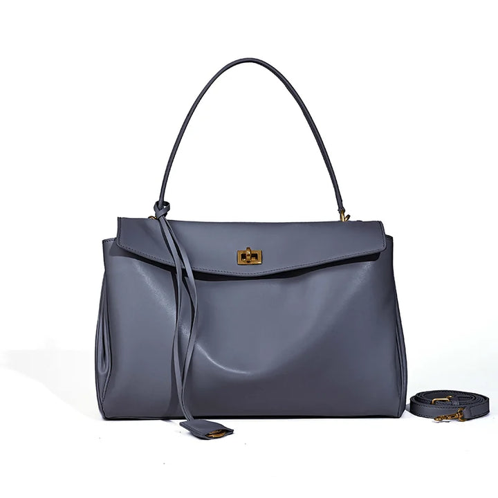 2025 Luxury Brand Rodeo Woman Bags Spring Autumn Genuine Leather Women Totes Fashion Gold Buckle Women Shoulder HandBags