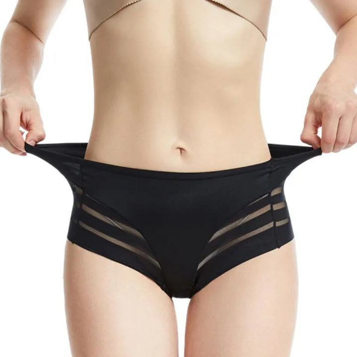 High Rise Briefs Women Seamless Panties High Elastic Panties Tummy Control Shapewear Glossy Underwear Sexy Lingerie M-3XL