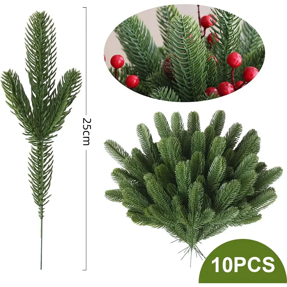 Artificial Pine Branches with Berries