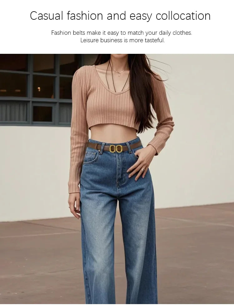2025 luxury brand leather belt for men women designer alloy buckle waist strap female jeans trouser dress waistband
