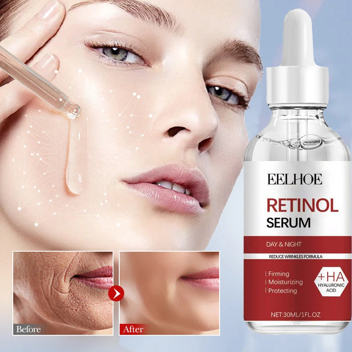 Retinol Wrinkle Remover Facial Serum Set Instant Firming Lift Anti-Aging Cream Fade Fine Lines Whitening Moisturizing Skin Care
