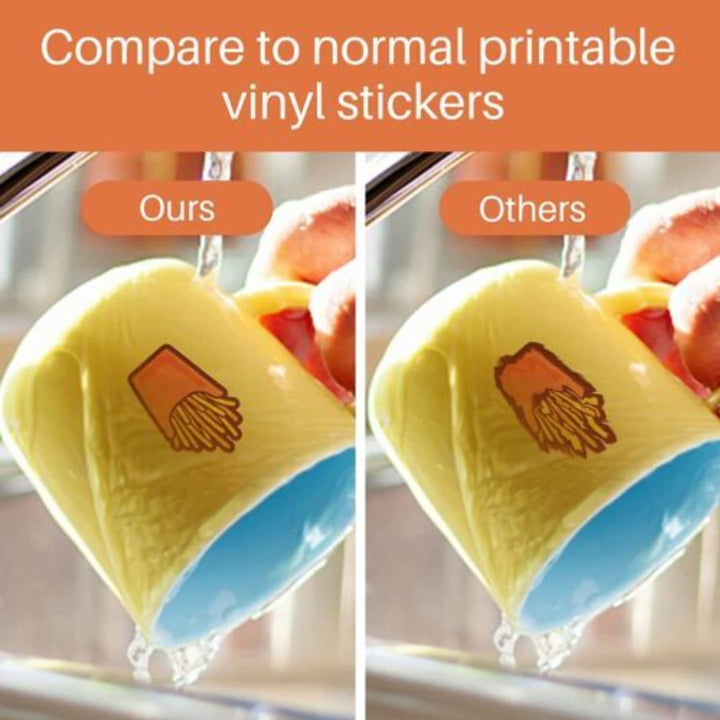 HTVRONT 20 Pcs Sublimation Paper White Waterproof Thermal Transfer Papers For Inkjet Printer DIY T Shirt Clothes Bag Cup Ceramic