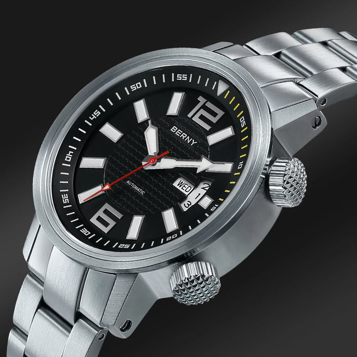 20Bar Diver Automatic Watch For Men Miyota 8205 Super Luminous Sapphire Swim Sport Mechanical Automatic Self Winding Wristwatch