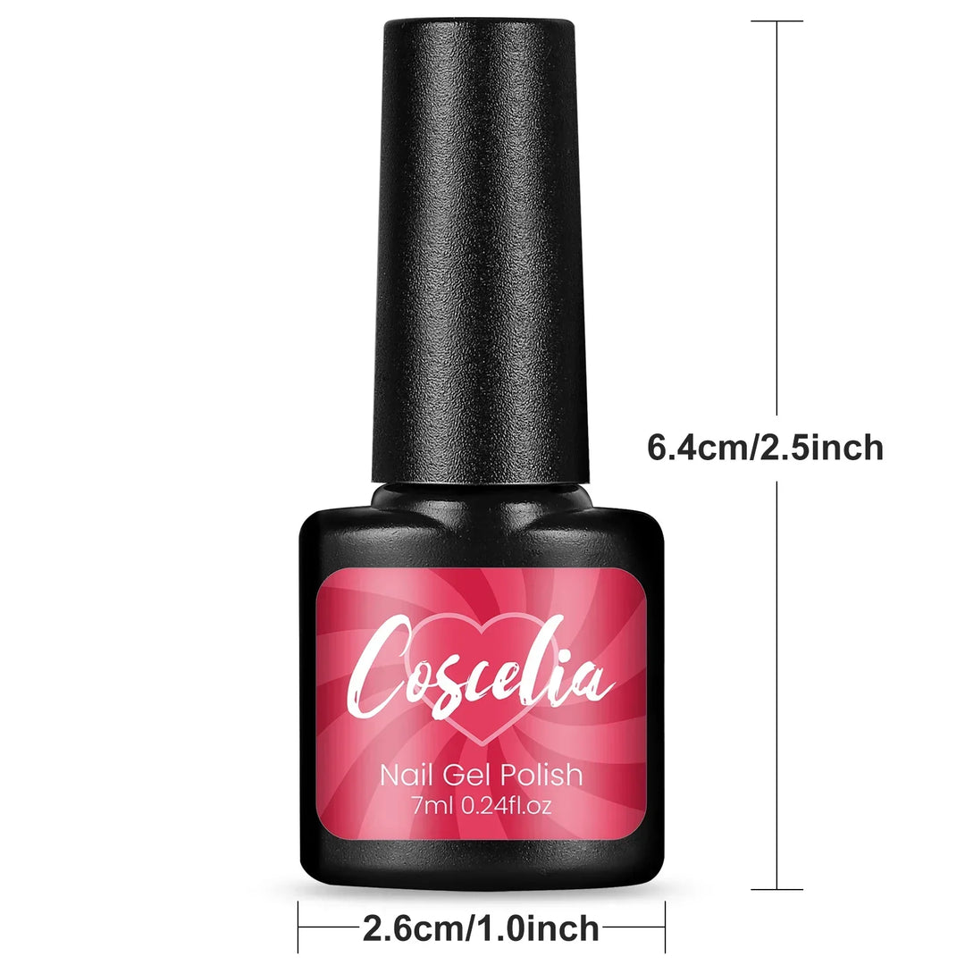 COSCELIA 6Pcs Glitter Gel Nail Set