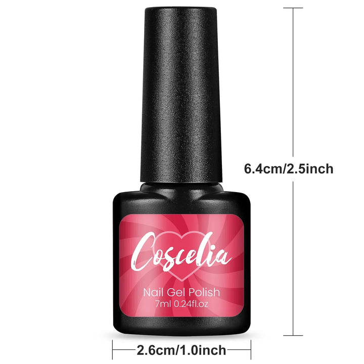 COSCELIA 6Pcs Glitter Gel Nail Set