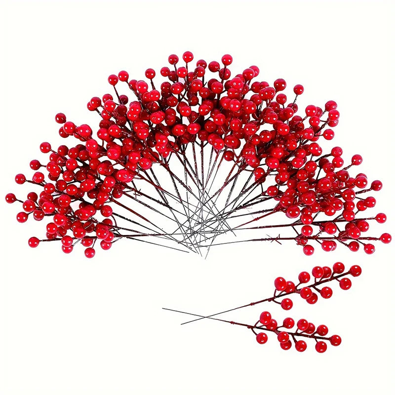 Christmas Red Berry Branches Flowers Accessory