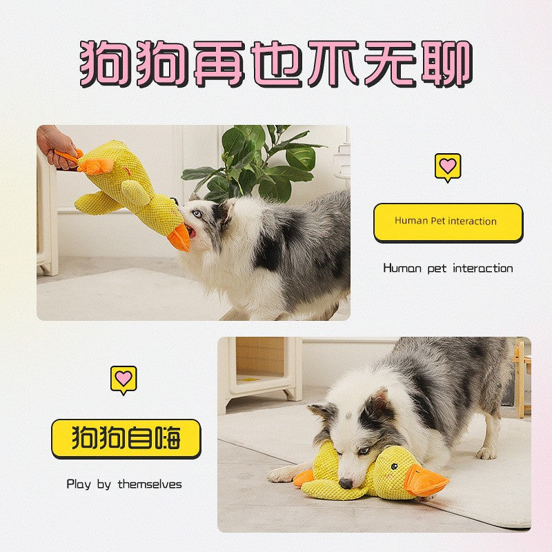 Dog Toy Relieving Stuffy Handy Gadget Self-Hi Stuffed Bite-Resistant Molar Sound Puppy to Sleep with Corgi Interactive Pet Supplies