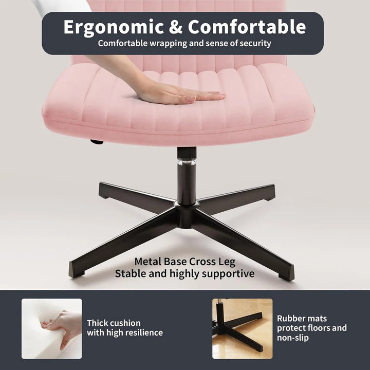 Office Chair with Wide Cushion & Rocker