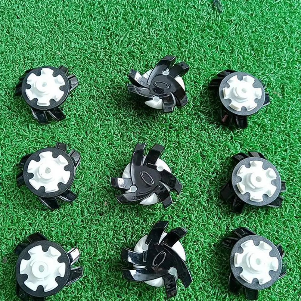 Spikes For Golf Shoes 12 Pieces Anti Slip Golf Shoe Spikes Golf Cleat Quick Twist Golf Spikes Golf Cleats Portable Wrench Screw