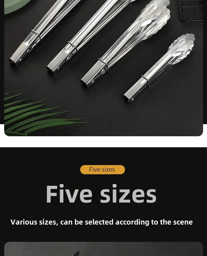 Bbq Hot Clamp Stainless Steel Plum Multifunctional Clamp Outdoor BBQ BBQ Accessories Bbq Kitchen Restaurant Bar Home Garden