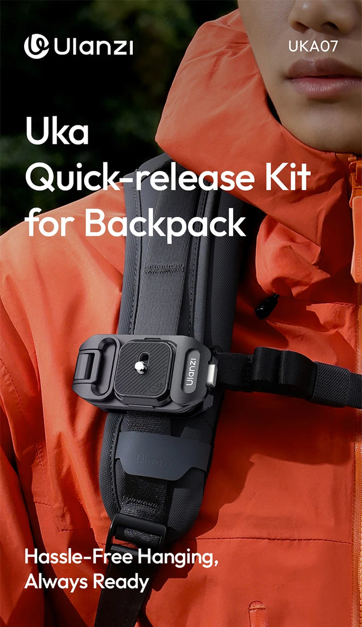 Ulanzi UKA07 Backpack Camera Clip Mount Strap Clamp Kit Universal Quick Release Plate For Arca Swiss F38 DSLR Sony Nikon Camera