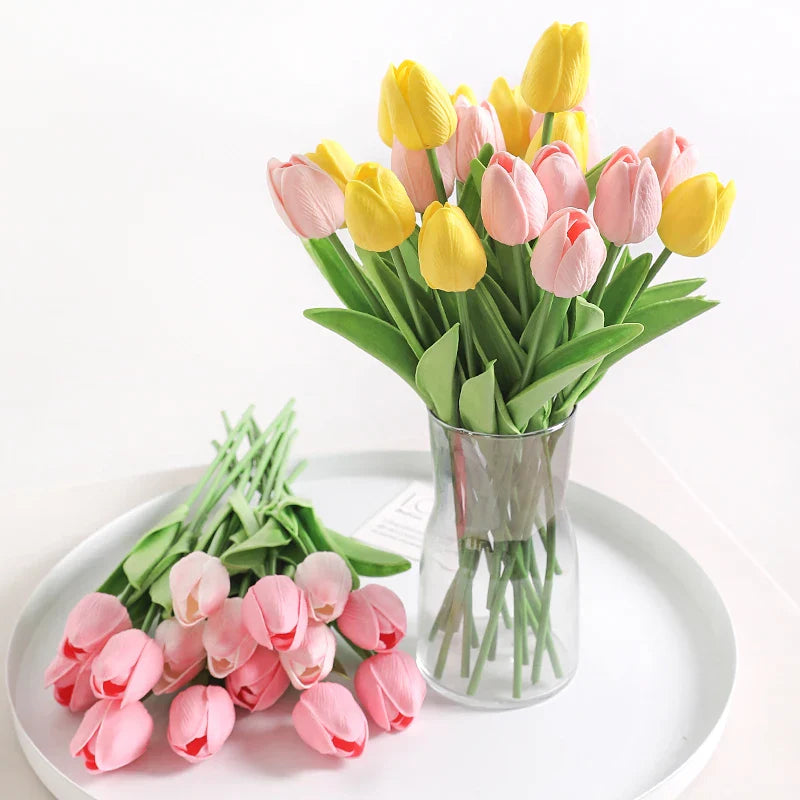 Artificial Tulip Bouquet PE Flowers